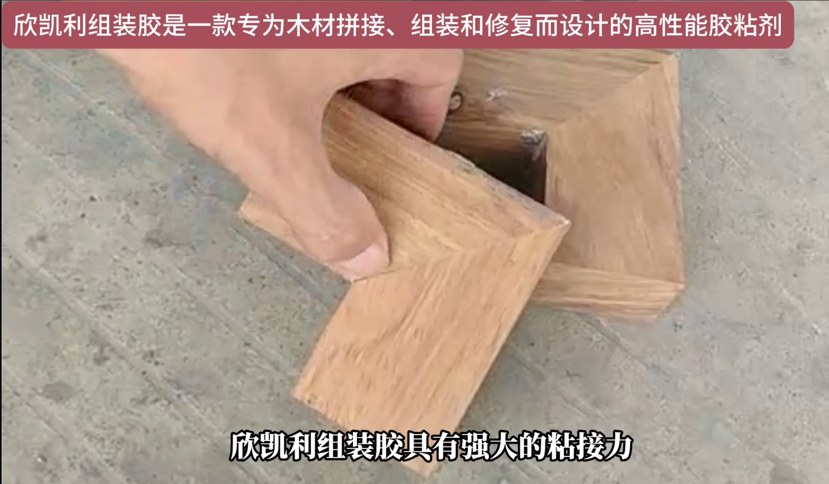欣凱利組裝膠適用于多種木材的粘接，包括但不限于硬木